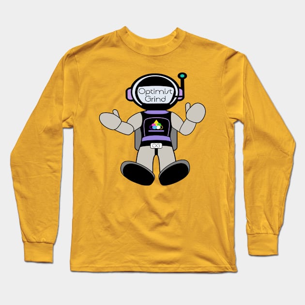 Moon Man Long Sleeve T-Shirt by OptimistGrind